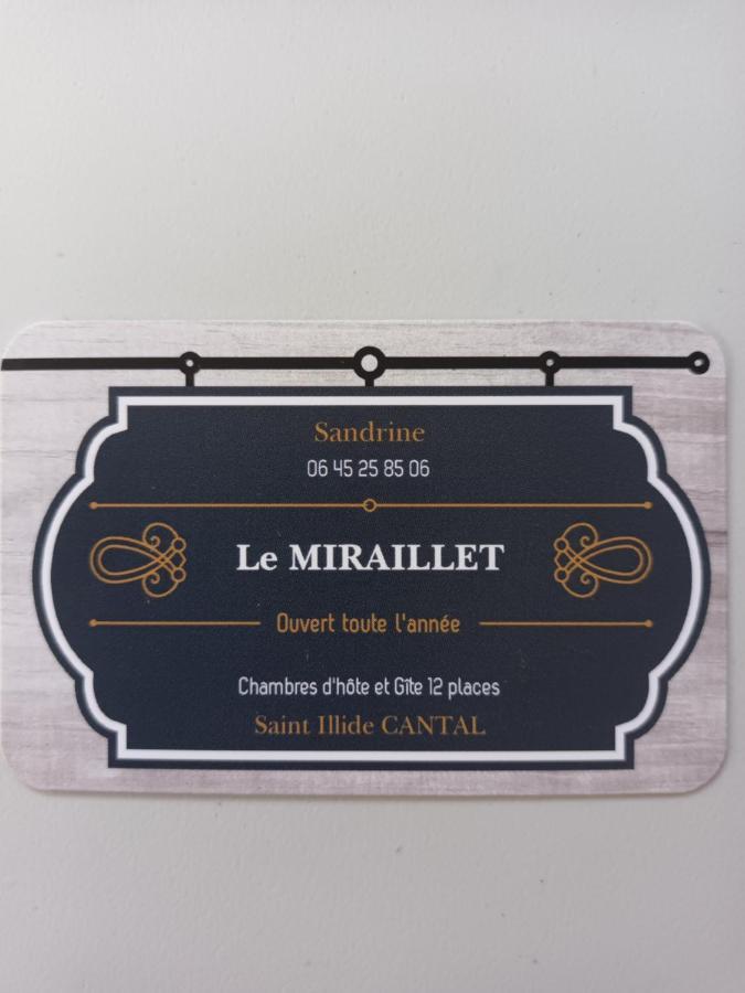 Le Miraillet, Chambre Hote Saint-Illide Exterior photo